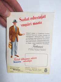 Husqvarna kotiompelukoneet malli 12/335 S - 12/360 S -myyntiesite + mainospostikortti