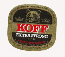 Koff Extra Strong IV B Export Beer -  olutetiketti