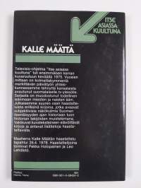 Kalle Määttä : TV-ohjelma Nauhoitus 26.4.1978, ensiesitys 8.8.1978