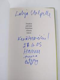 Jonakin päivänä kirjoitan sinusta runon : runoja (signeerattu, tekijän omiste)