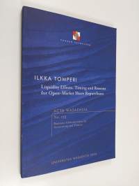 Liquidity effects, timing and reasons for open-market share repurchases (tekijän omiste, signeerattu)