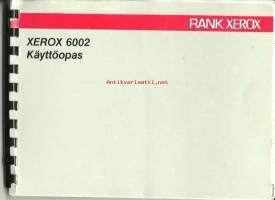 Xerox 6002 elektroninen kirjoituskone  käyttöopas