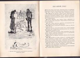 Salvador Dali - Helsingin taidetalossa 2.2-9.3.1980. Näyttelyvihko/-luettelo: Dalin taustatietiedot ja taiteen myyntihinnat.