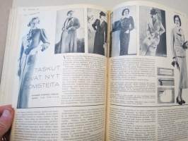 Kotiliesi 1937 vuosikerta -kotien yleisaikakauslehti, kansikuvitukset Martta Wendelin