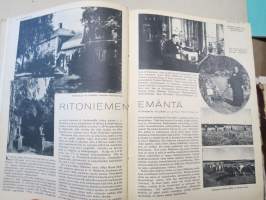 Kotiliesi 1937 vuosikerta -kotien yleisaikakauslehti, kansikuvitukset Martta Wendelin
