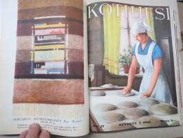 Kotiliesi 1933 vuosikerta -kotien yleisaikakauslehti, kansikuvitukset Rudolf Koivu