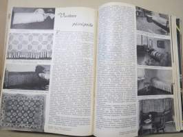 Kotiliesi 1933 vuosikerta -kotien yleisaikakauslehti, kansikuvitukset Rudolf Koivu