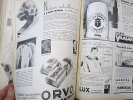 Kotiliesi 1933 vuosikerta -kotien yleisaikakauslehti, kansikuvitukset Rudolf Koivu