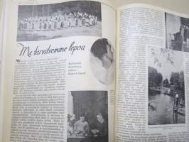 Kotiliesi 1933 vuosikerta -kotien yleisaikakauslehti, kansikuvitukset Rudolf Koivu