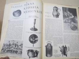 Kotiliesi 1934 vuosikerta -kotien yleisaikakauslehti, kansikuvitukset Rudolf Koivu / Martta Wendelin