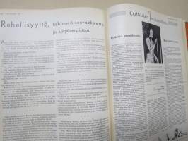 Kotiliesi 1934 vuosikerta -kotien yleisaikakauslehti, kansikuvitukset Rudolf Koivu / Martta Wendelin