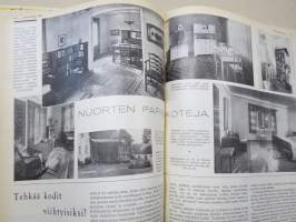 Kotiliesi 1934 vuosikerta -kotien yleisaikakauslehti, kansikuvitukset Rudolf Koivu / Martta Wendelin