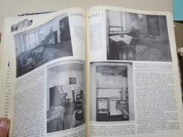 Kotiliesi 1934 vuosikerta -kotien yleisaikakauslehti, kansikuvitukset Rudolf Koivu / Martta Wendelin