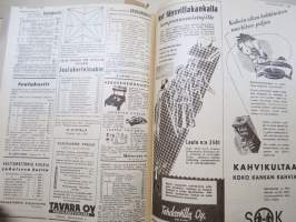 Kotiliesi 1948 vuosikerta -kotien yleisaikakauslehti, kansikuvitukset mm. Martta Wendelin