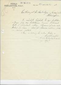 Rosala Andelshandel M B T Hitis 1920 - firmalomake