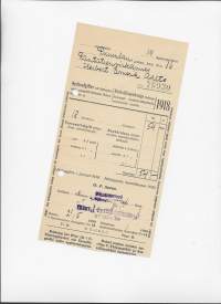 Kirkollismaksuja / Helsingin ev lut seurakunta  1918 firmalomake