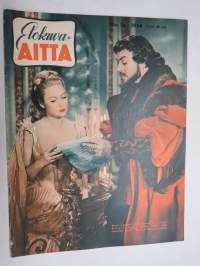 Elokuva-Aitta 1954 nr 16, Lucrezia Borgia, Filmijuhlia on liikaa, Filmikylä Savon sydämessä, William Holden Helsingissä, Tony Curtis, Röystin kauppa - Naantali, ym.