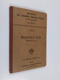 Bürgerliches Recht : Allgemeiner Teil