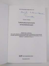 Tutkimuksia karismasta eri konteksteissaan (signeerattu, tekijän omiste)