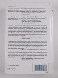 Performance measurement for world class manufacturing : a model for American companies