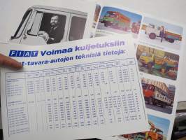 Fiat 90 NC, 50 NC, 238 Mira, 850 T - voimaa kuljetuksiin -myyntiesite