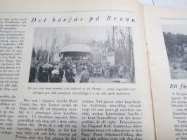 Allas Krönika 1928 nr 24, Kirsten Hagstad Hall, Huru Finland fick sin flagga, Urajärvi gods, Det börjas på Brunn, Chevrolet Imperial Landau, osv.