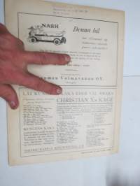 Allas Krönika 1928 nr 23, Om sockrad mandel, Kotka har jubilerat, Nordiska sudentmötet i Stockholm, Oakland, Nyaste Pontic-vagnen, osv.