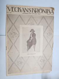 Veckans Krönika 1918 nr 34, Anna Halgelstam, Ett småbruk  från Malaks i Österbotten, De fallna hjältarna Erland Halsas - K.J. Helenelund -  Knut Laag - J.G. Rosenlöw