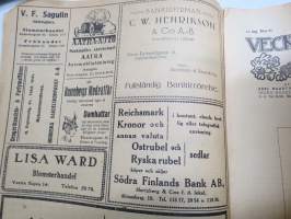 Veckans Krönika 1918 nr 34, Anna Halgelstam, Ett småbruk  från Malaks i Österbotten, De fallna hjältarna Erland Halsas - K.J. Helenelund -  Knut Laag - J.G. Rosenlöw