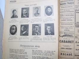 Veckans Krönika 1918 nr 34, Anna Halgelstam, Ett småbruk  från Malaks i Österbotten, De fallna hjältarna Erland Halsas - K.J. Helenelund -  Knut Laag - J.G. Rosenlöw