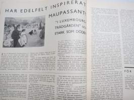 Helsingfors Journalen 1937 nr 13, Har Edelfelt inspirerat Maupassant?, Sund sommar vid Fiskartorpet, Gerknäs sommarteater, Högholmen, Visit på Provender (Borgström)