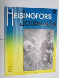 Helsingfors Journalen 1940 nr 7 Månadsrevyn, Tölö Blottar sina härligheter, Muralt i Munksnäs hos Skeppsredare Zachariassen, Fallna för Finland (porträtter), etc.