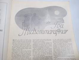 Helsingfors Journalen 1940 nr 7 Månadsrevyn, Tölö Blottar sina härligheter, Muralt i Munksnäs hos Skeppsredare Zachariassen, Fallna för Finland (porträtter), etc.