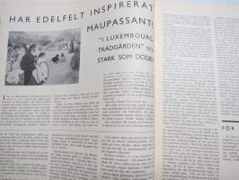 Helsingfors Journalen 1940 nr 7 Månadsrevyn, Tölö Blottar sina härligheter, Muralt i Munksnäs hos Skeppsredare Zachariassen, Fallna för Finland (porträtter), etc.