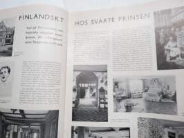 Helsingfors Journalen 1940 nr 7 Månadsrevyn, Tölö Blottar sina härligheter, Muralt i Munksnäs hos Skeppsredare Zachariassen, Fallna för Finland (porträtter), etc.