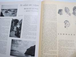 Helsingfors Journalen 1940 nr 7 Månadsrevyn, Tölö Blottar sina härligheter, Muralt i Munksnäs hos Skeppsredare Zachariassen, Fallna för Finland (porträtter), etc.