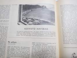 Helsingfors Journalen 1940 nr 7 Månadsrevyn, Tölö Blottar sina härligheter, Muralt i Munksnäs hos Skeppsredare Zachariassen, Fallna för Finland (porträtter), etc.