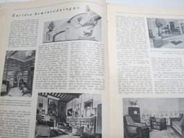 Helsingfors Journalen 1940 nr 7 Månadsrevyn, Tölö Blottar sina härligheter, Muralt i Munksnäs hos Skeppsredare Zachariassen, Fallna för Finland (porträtter), etc.