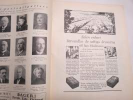 Helsingfors Journalen 1940 nr 7 Månadsrevyn, Tölö Blottar sina härligheter, Muralt i Munksnäs hos Skeppsredare Zachariassen, Fallna för Finland (porträtter), etc.