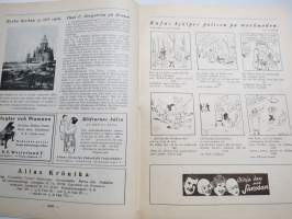 Helsingfors Journalen 1940 nr 7 Månadsrevyn, Tölö Blottar sina härligheter, Muralt i Munksnäs hos Skeppsredare Zachariassen, Fallna för Finland (porträtter), etc.