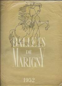 Ballets de Marigny 1952  - käsiohjelma
