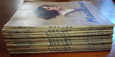 Maailma lehti 1924 koko vuosikerta