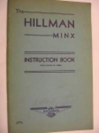 Hillman Minx Instruction book from chassis nr 1100500