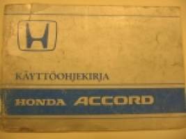 Honda Accord käyttöohjekirja