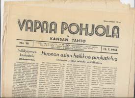 Vapaa Pohjola ja kansan tahto 12.7.  1945