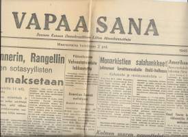 Vapaa Sana 2.7. 1945