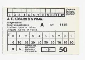 Matkalipuke - matkalippu, linja-autolippu