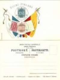 Postimerkki / lippu 1901  - postikortti kulkematon