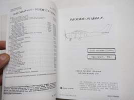 Cessna Skylane RG Model TR182 1982 Turbo Information Manual -lentokoneen teknisiä tietoja / ohjeita ja käyttöä