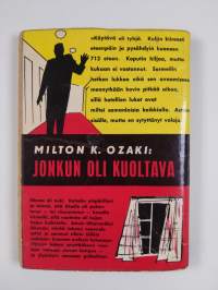 Jonkun oli kuoltava
